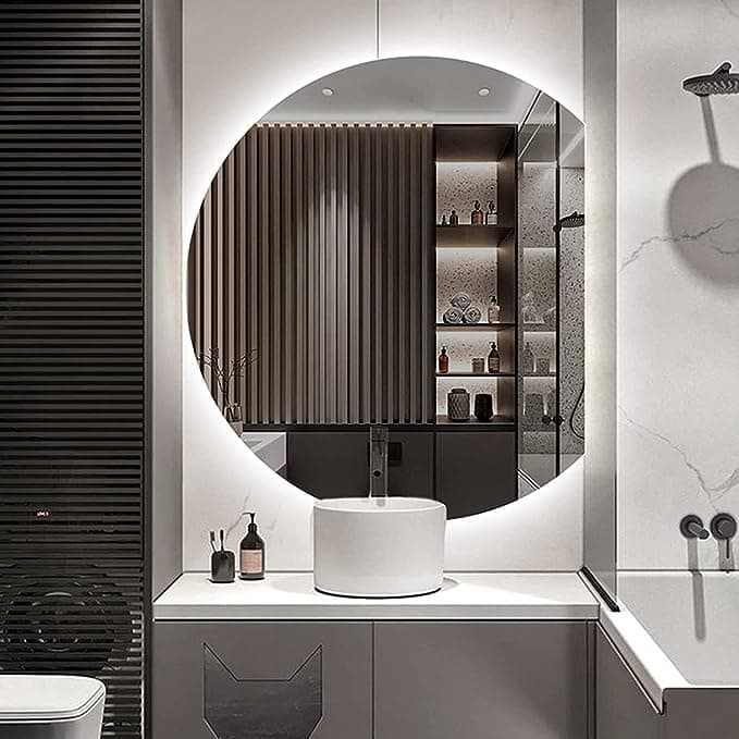Miroir cercle coupé droite